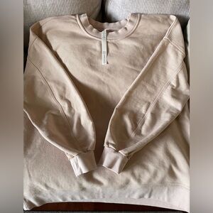 Lululemon crew neck sweatshirt dusty pale pink